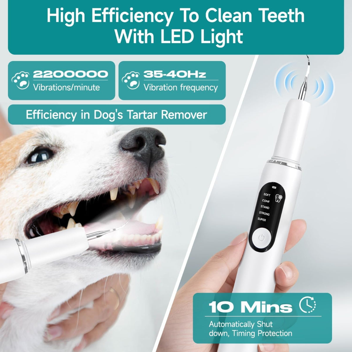 Ultrasonic Dog Toothbrush Kit