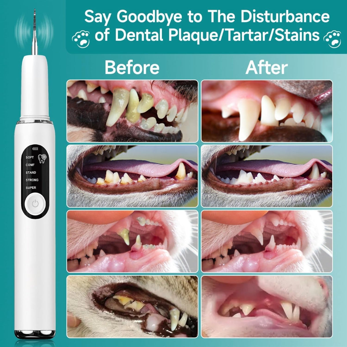 Ultrasonic Dog Toothbrush Kit