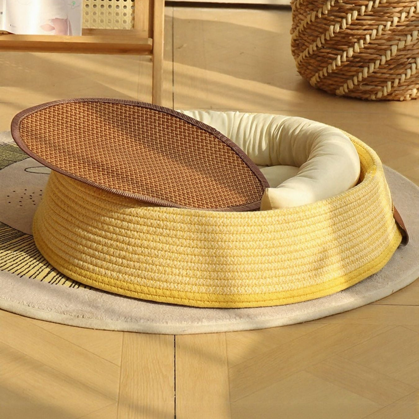 Woven Rattan Pet Nest