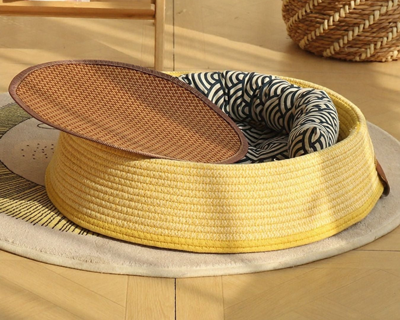 Woven Rattan Pet Nest