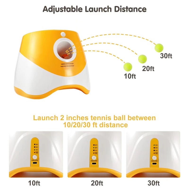 Automatic Dog Tennis Launcher – Interactive & Rechargeable Toy - Best Buddy Store