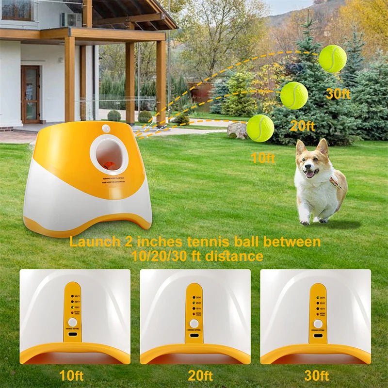 Automatic Dog Tennis Launcher – Interactive & Rechargeable Toy - Best Buddy Store