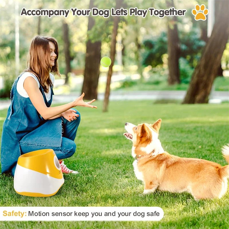 Automatic Dog Tennis Launcher – Interactive & Rechargeable Toy - Best Buddy Store