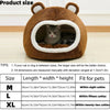 Brown Cat Bed Cozy Pet Tent - Best Buddy Store