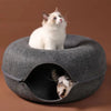 Cozy Donut Cat Bed and Tunnel - Best Buddy Store
