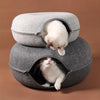 Cozy Donut Cat Bed and Tunnel - Best Buddy Store