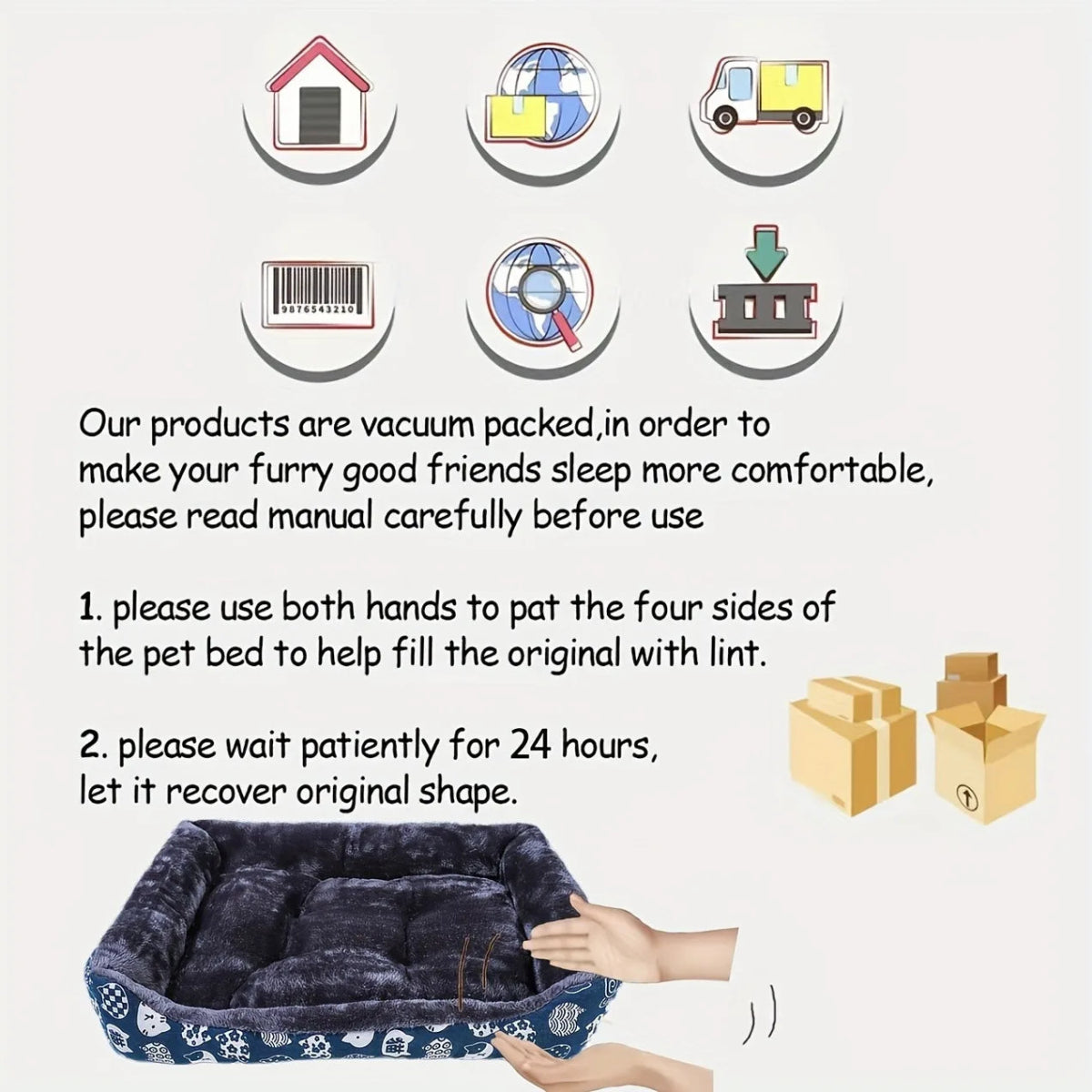 Cushion Dog Bed – Pet Basket for All Sizes - Best Buddy Store
