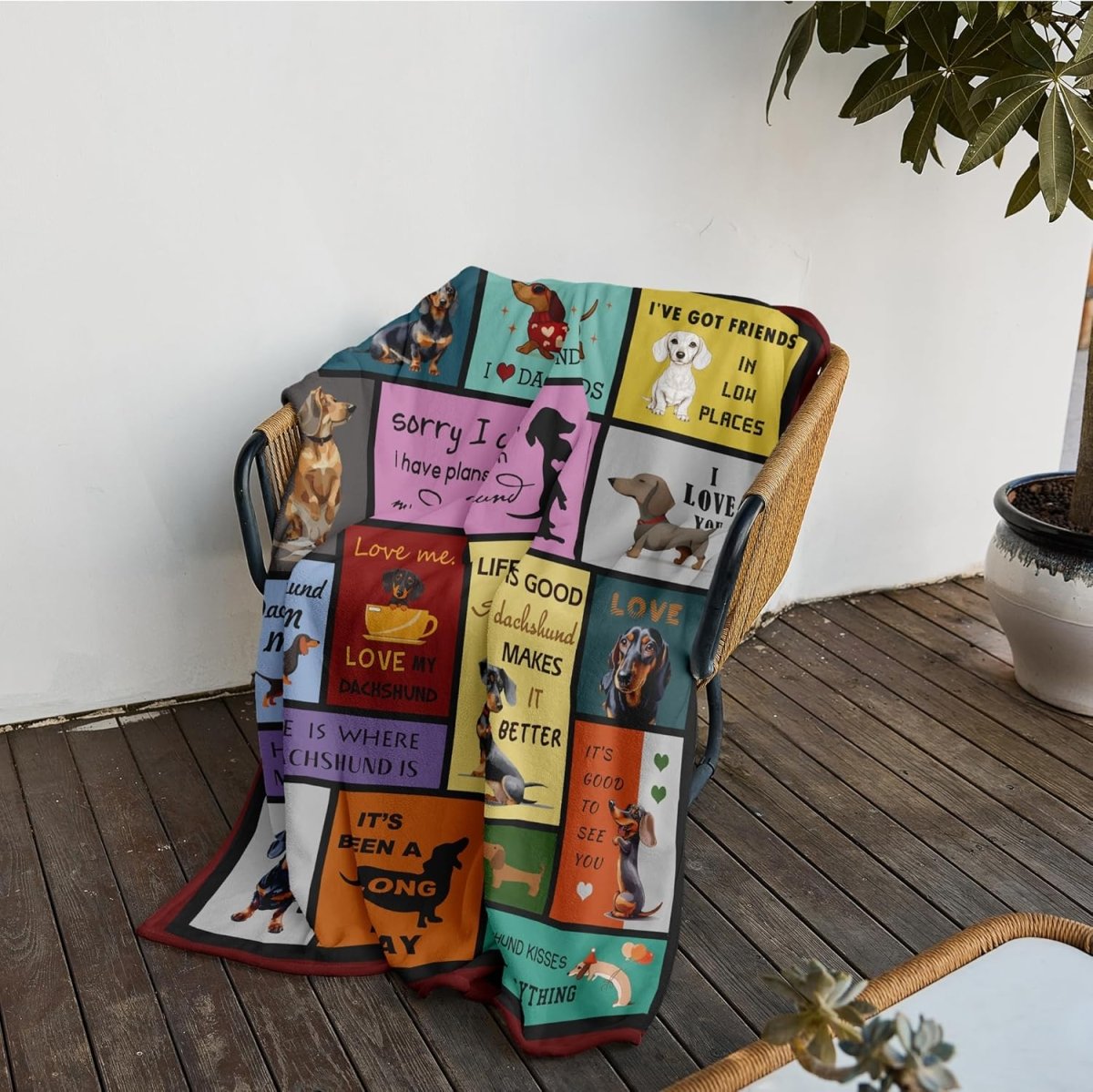 Dachshund Blanket Throw 50" X 60" - Best Buddy Store