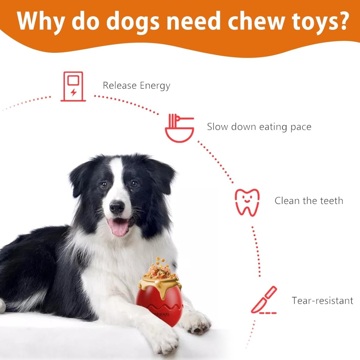 Dog Food Chew Leak Ball – Freeze Fillable Treat & Anxiety Reliever - Best Buddy Store