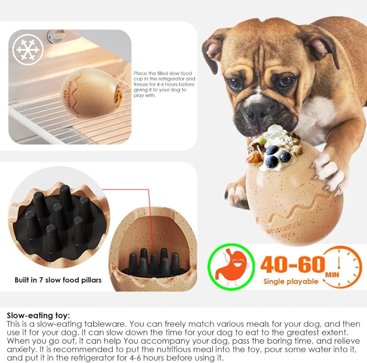 Dog Food Chew Leak Ball – Freeze Fillable Treat & Anxiety Reliever - Best Buddy Store