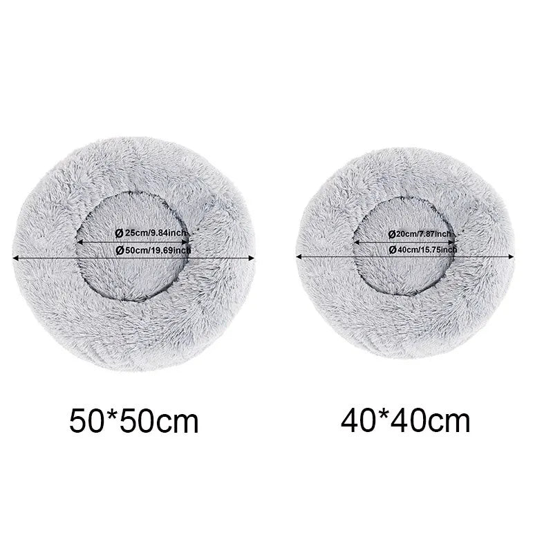 Fluffy Round Pet Bed - Best Buddy Store