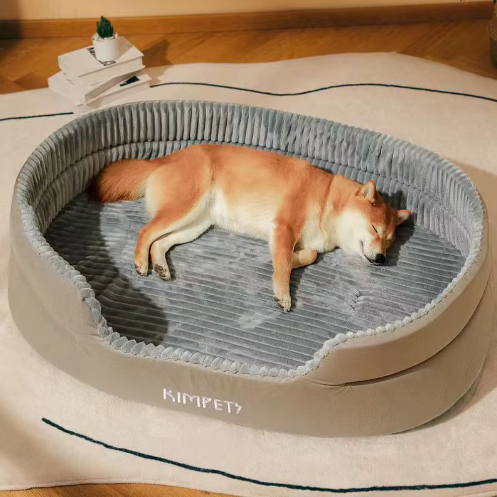 Plush Pet Dog Bed – Thickened, Removable Mat