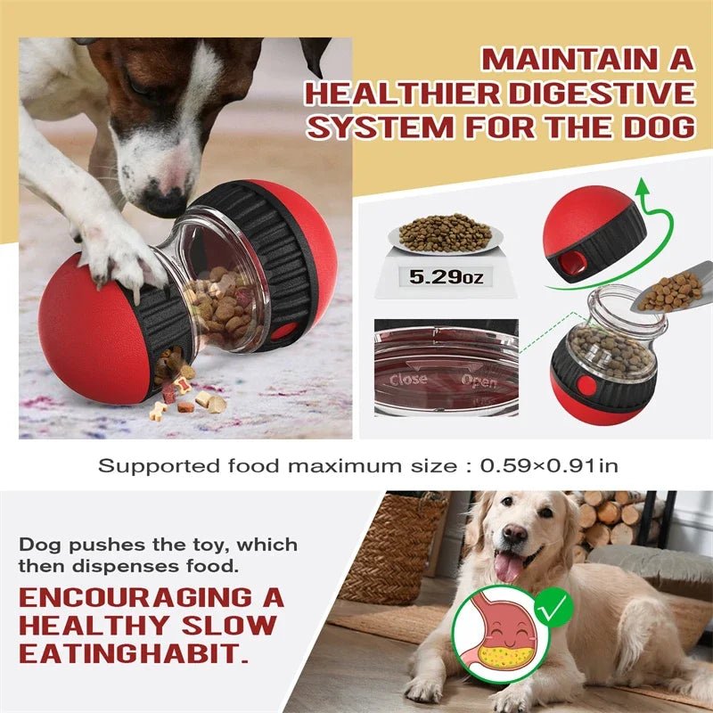 Interactive Increase Intelligence Durable Elliptical Food Rolling Ball - Best Buddy Store