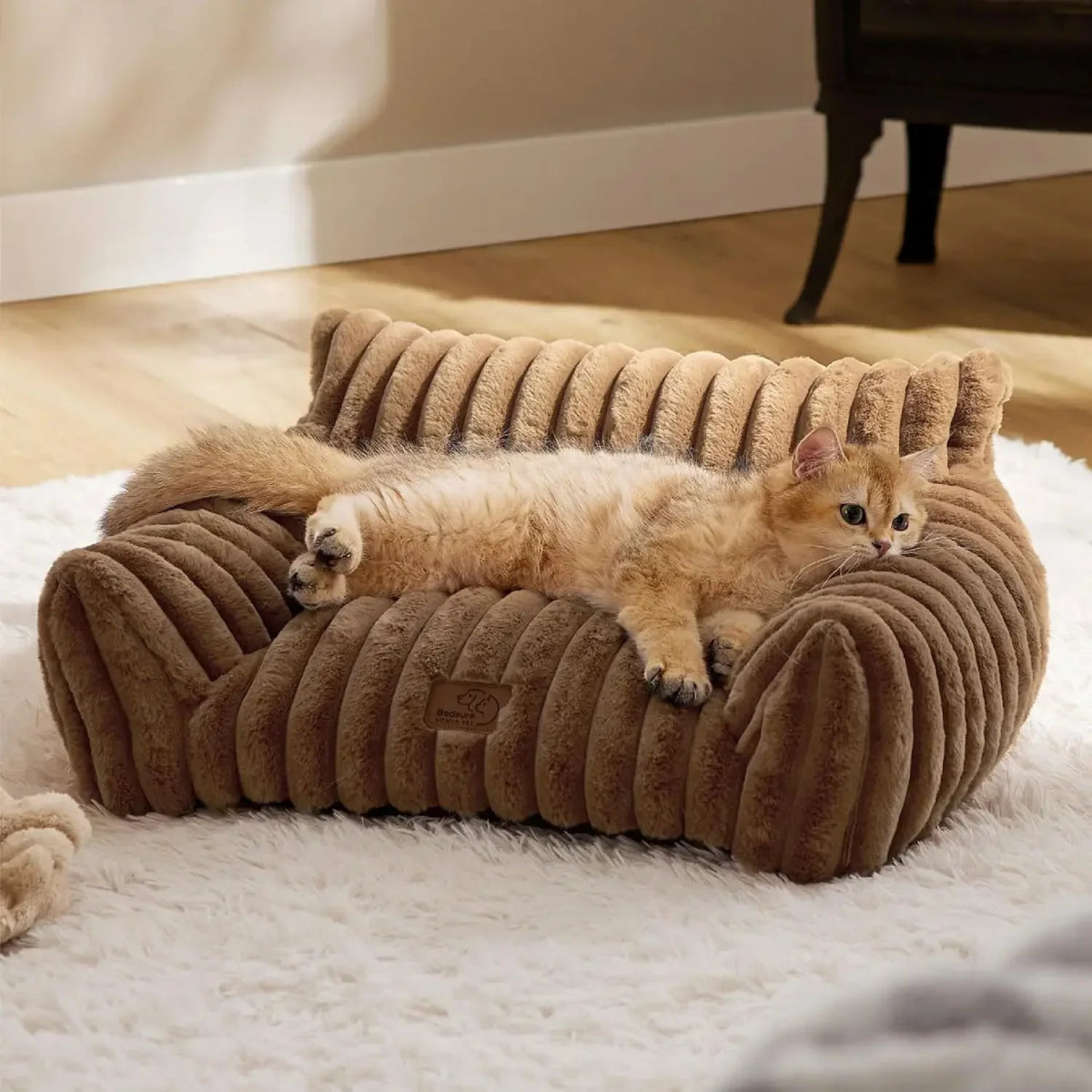 Luxury Cat Bed Sofa Winter Warm Nest Comfortable Plush - Best Buddy Store
