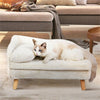 Luxury Elevated Dog Sofa Bed with Backrest Plush Cushion - Best Buddy Store