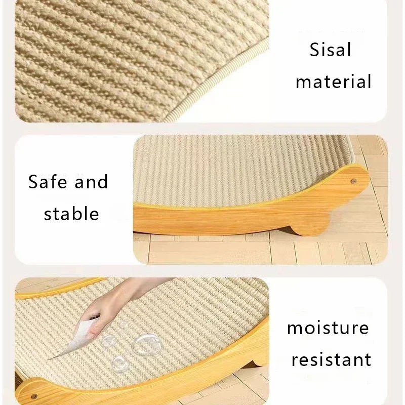 Multifuction Wooden Cat Scratching Sleeping Bed - Best Buddy Store