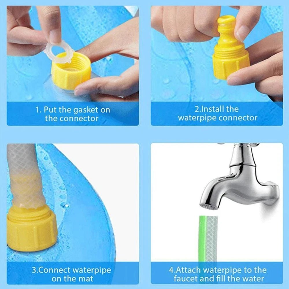Pet Sprinkler Play Cooling Swimming Pool Inflatable Water Spray Tub Summer Cool Dog Bathtub - Best Buddy Store