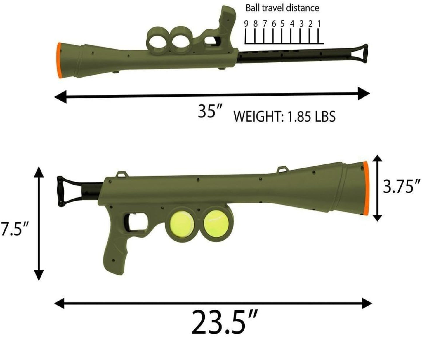 Portable Dog Interactive Ball Thrower\Shooter - Best Buddy Store