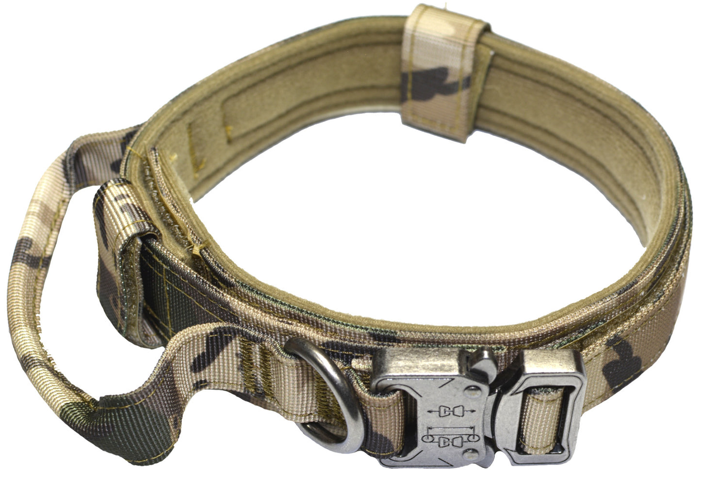 Tactical Dog Collar & Leash Set — Heavy-Duty Nylon, Metal Buckle, Water-Resistant, 4 Colors