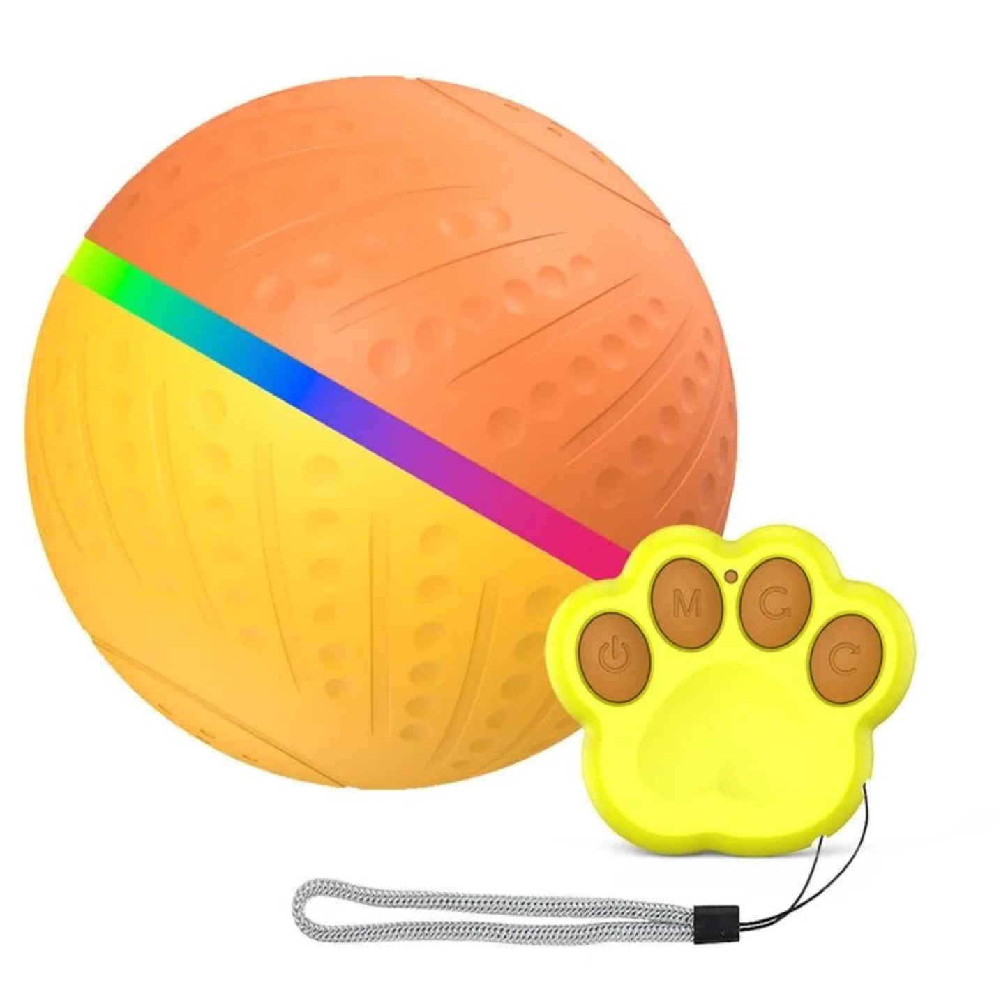 Smart Interactive Dog Ball – Flashing, Rotating, Waterproof Chew Toy - Best Buddy Store
