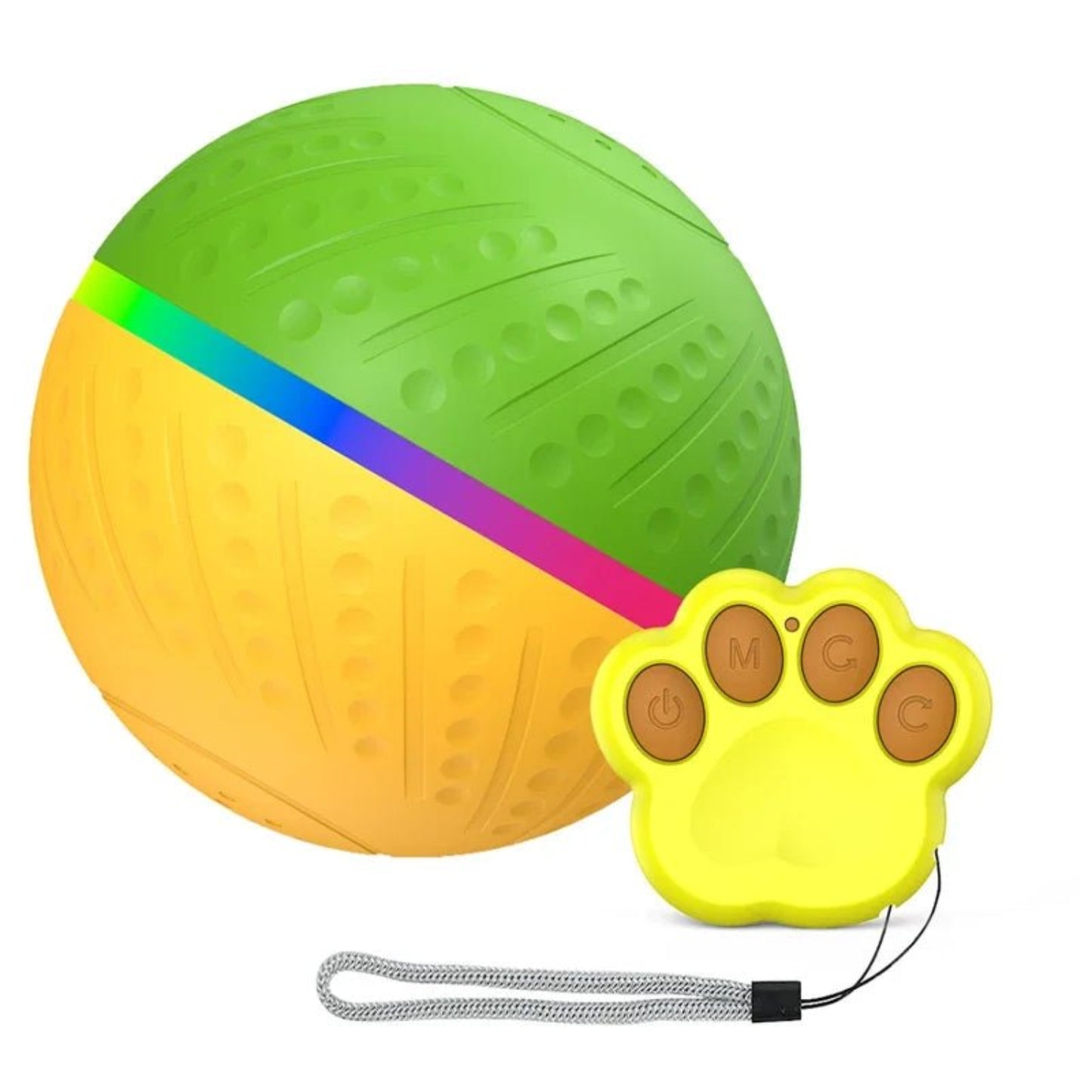 Smart Interactive Dog Ball – Flashing, Rotating, Waterproof Chew Toy - Best Buddy Store