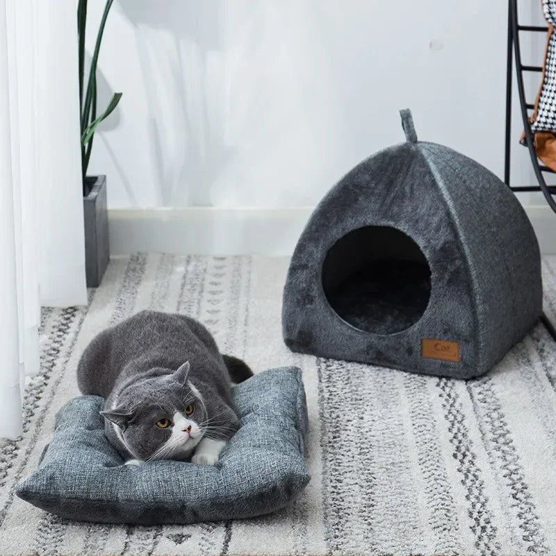 Triangle Cat Nest Closed Bed - Best Buddy Store