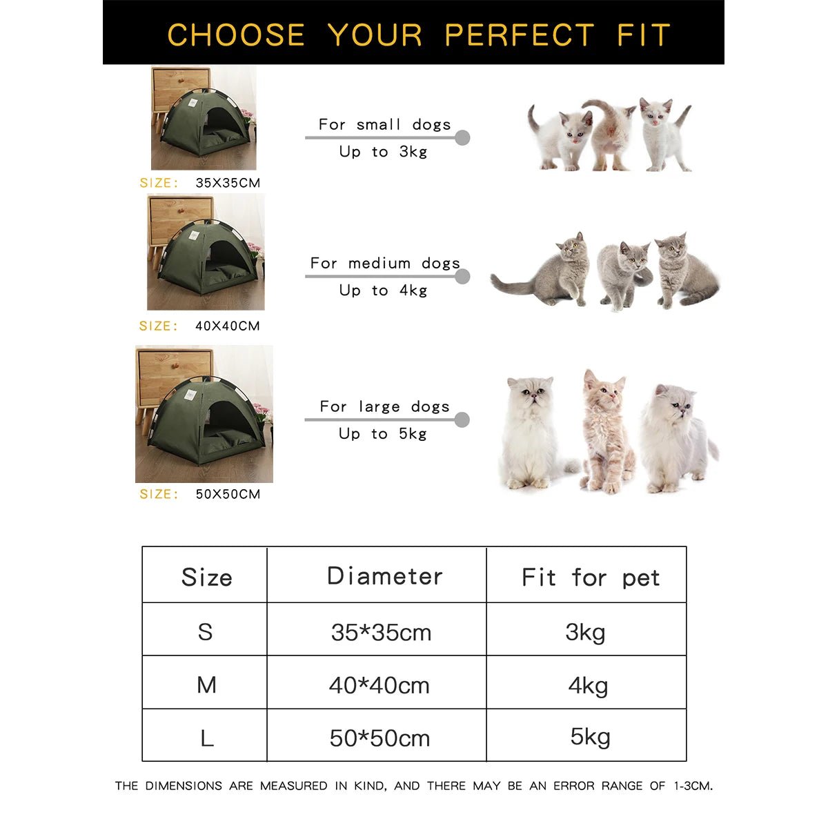 Warm Pet Tent Bed for Cats - Best Buddy Store