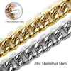 18K Gold Dog Chain Collar Cuban Link Heavy Duty Super Strong Chew Proof - Best Buddy Store