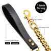 18K Gold Dog Chain Collar Cuban Link Heavy Duty Super Strong Chew Proof - Best Buddy Store