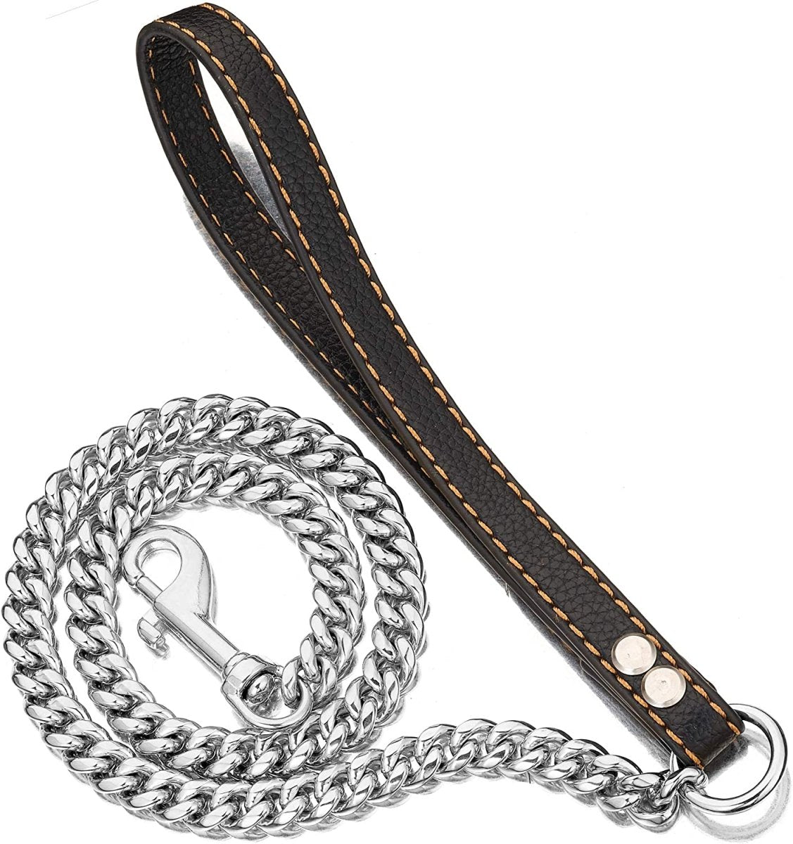 18K Gold Dog Chain Collar Cuban Link Heavy Duty Super Strong Chew Proof - Best Buddy Store