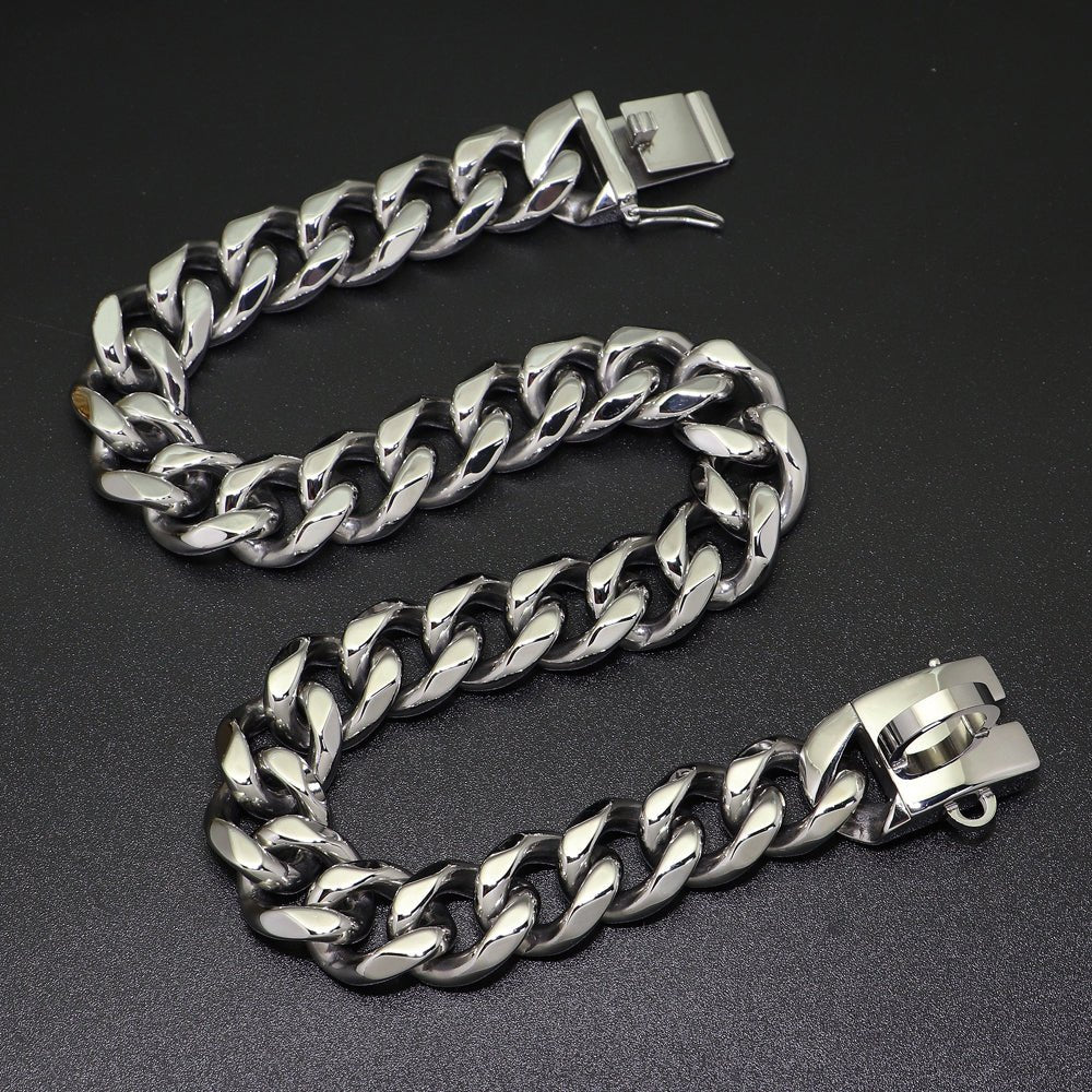 18K Gold Dog Chain Collar Cuban Link Heavy Duty Super Strong Chew Proof - Best Buddy Store