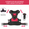 Reflective Adjustable No Pull Vest Handle Breathable Padded Chest Dog Harness