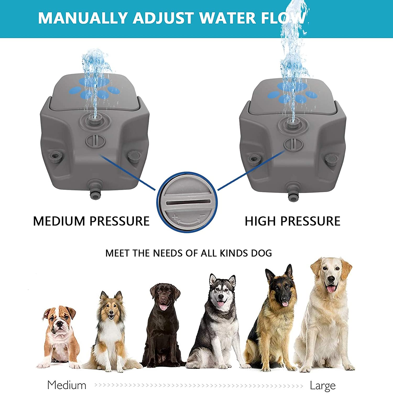 Dog Automatic Step On Water Fountain - BestBuddyStore