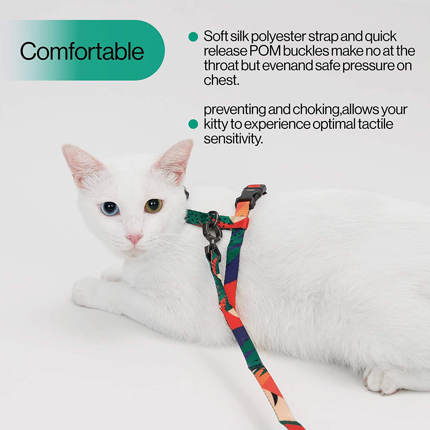 Cat Adjustable Harness and Leash Set for Large Small Cats - BestBuddyStore