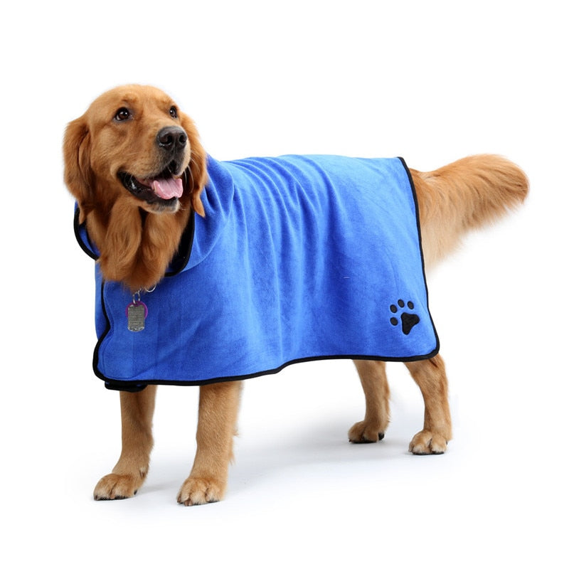 Dog Bathrobe Super Absorbent Bath Drying Towel - BestBuddyStore