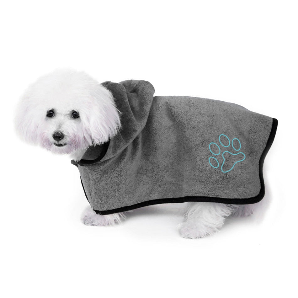 Dog Bathrobe Super Absorbent Bath Drying Towel - BestBuddyStore
