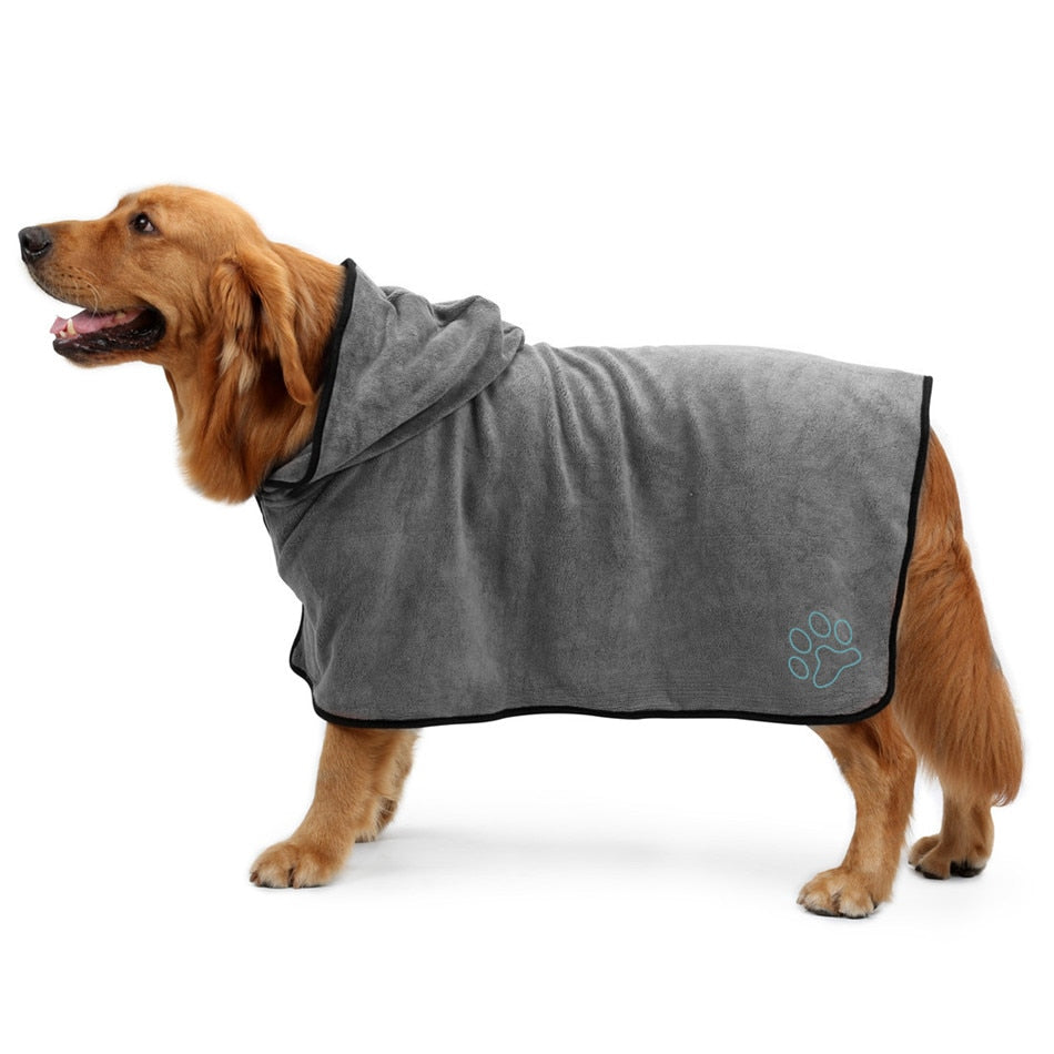 Dog Bathrobe Super Absorbent Bath Drying Towel - BestBuddyStore