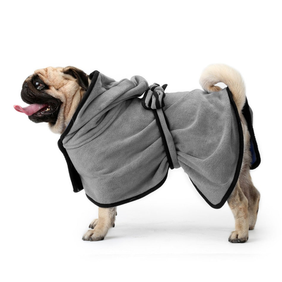Dog Bathrobe Super Absorbent Bath Drying Towel - BestBuddyStore