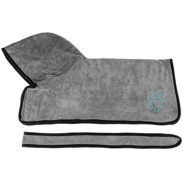 Dog Bathrobe Super Absorbent Bath Drying Towel - BestBuddyStore