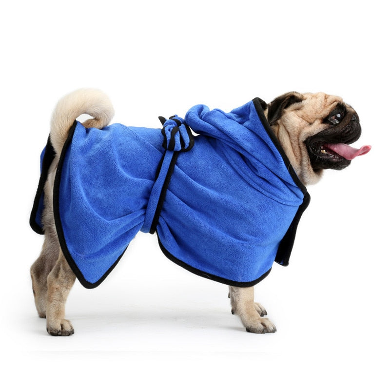 Dog Bathrobe Super Absorbent Bath Drying Towel - BestBuddyStore