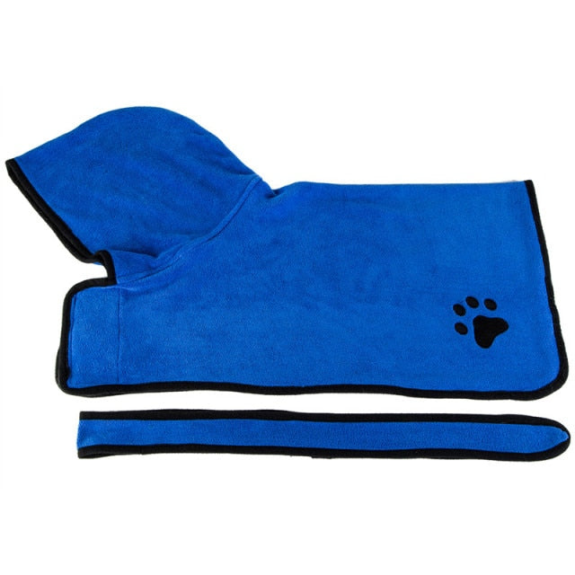 Dog Bathrobe Super Absorbent Bath Drying Towel - BestBuddyStore