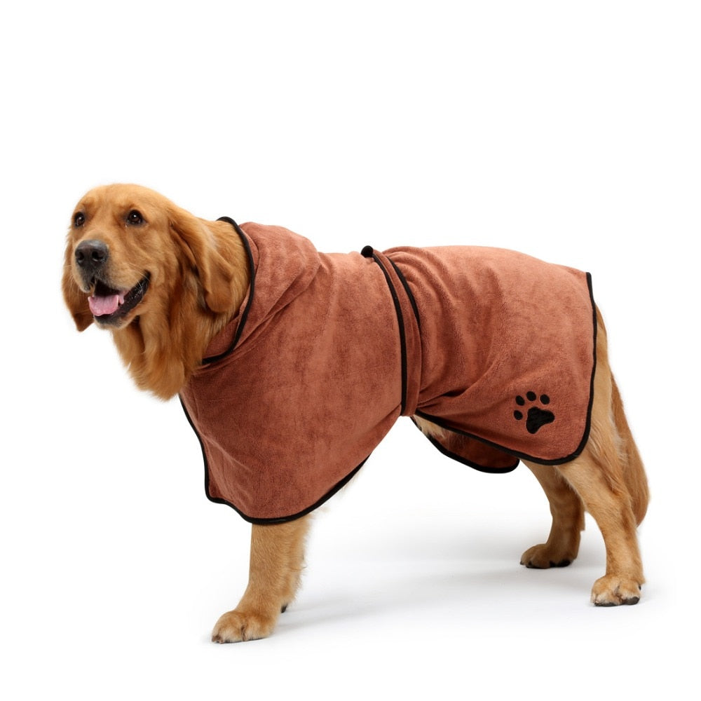 Dog Bathrobe Super Absorbent Bath Drying Towel - BestBuddyStore