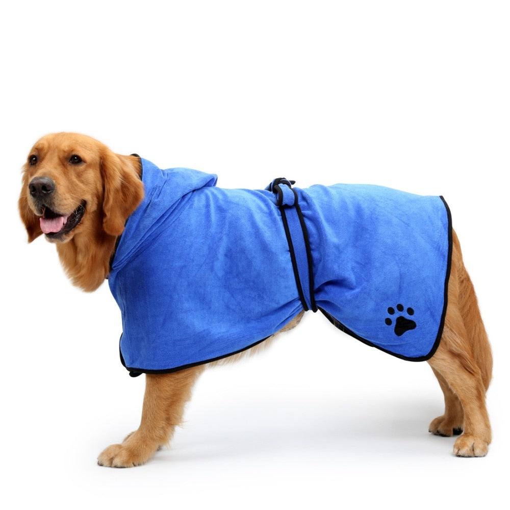 Dog Bathrobe Super Absorbent Bath Drying Towel - BestBuddyStore