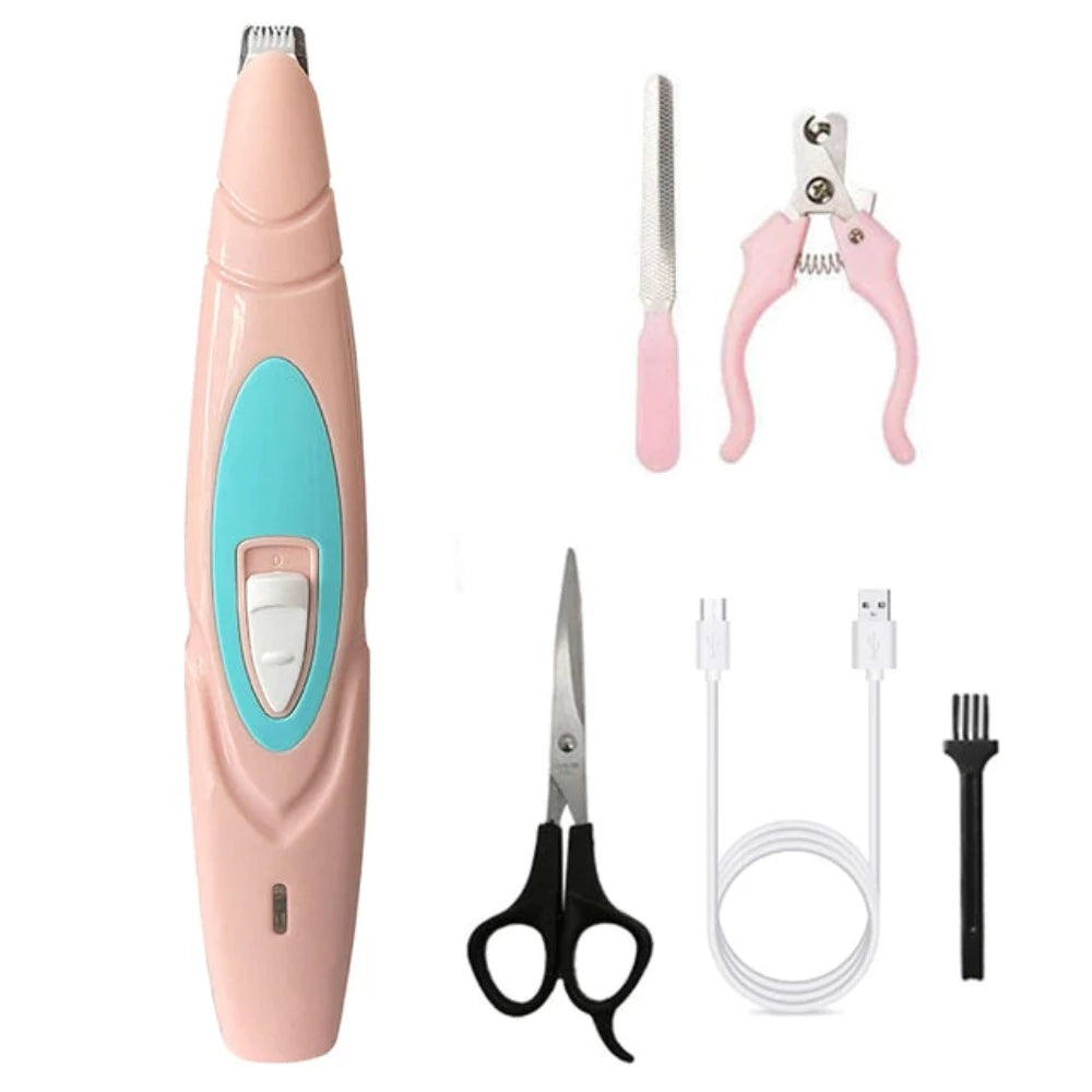 Dog Grooming Clipper Cordless Low Noise Electric Trimmer - BestBuddyStore