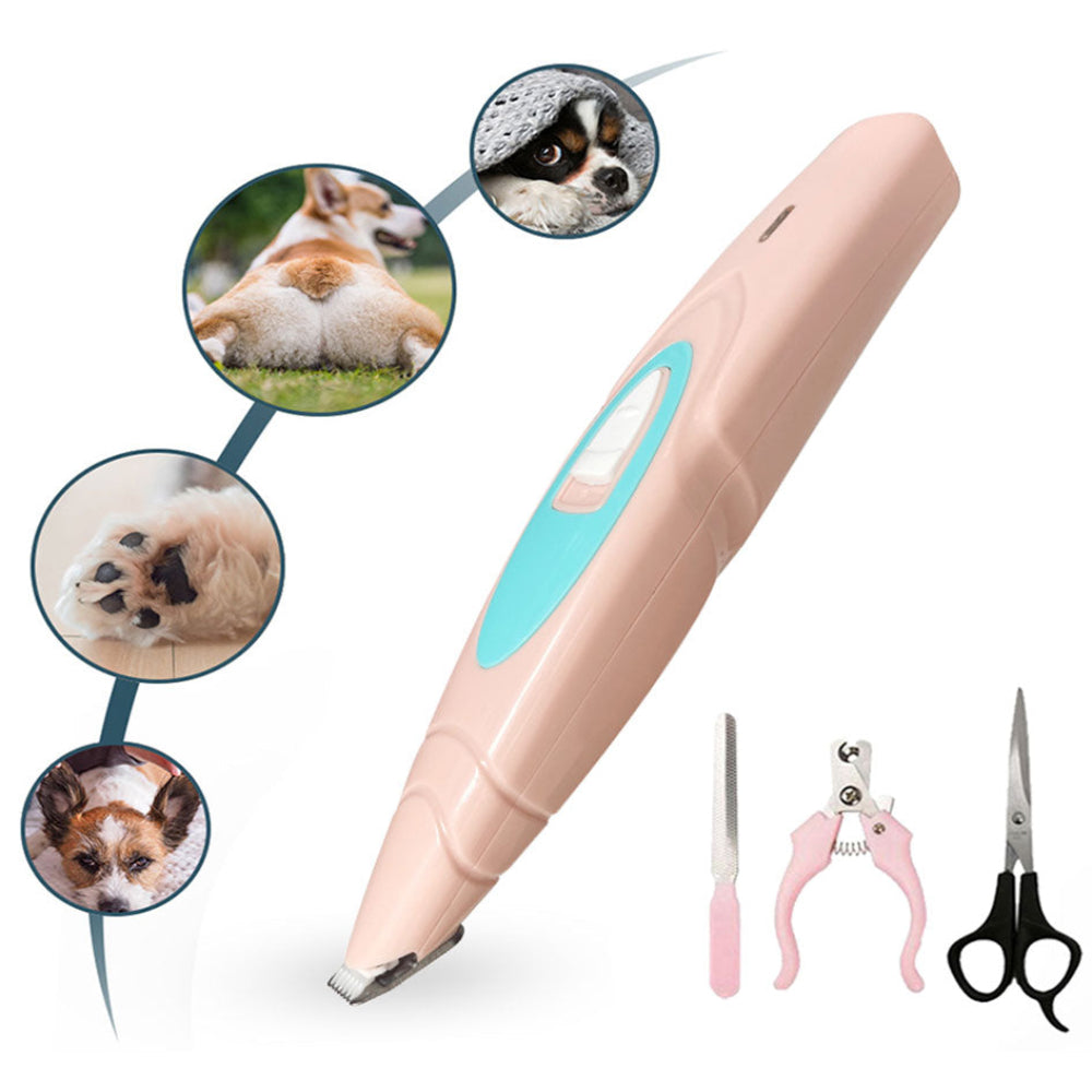 Dog Grooming Clipper Cordless Low Noise Electric Trimmer - BestBuddyStore