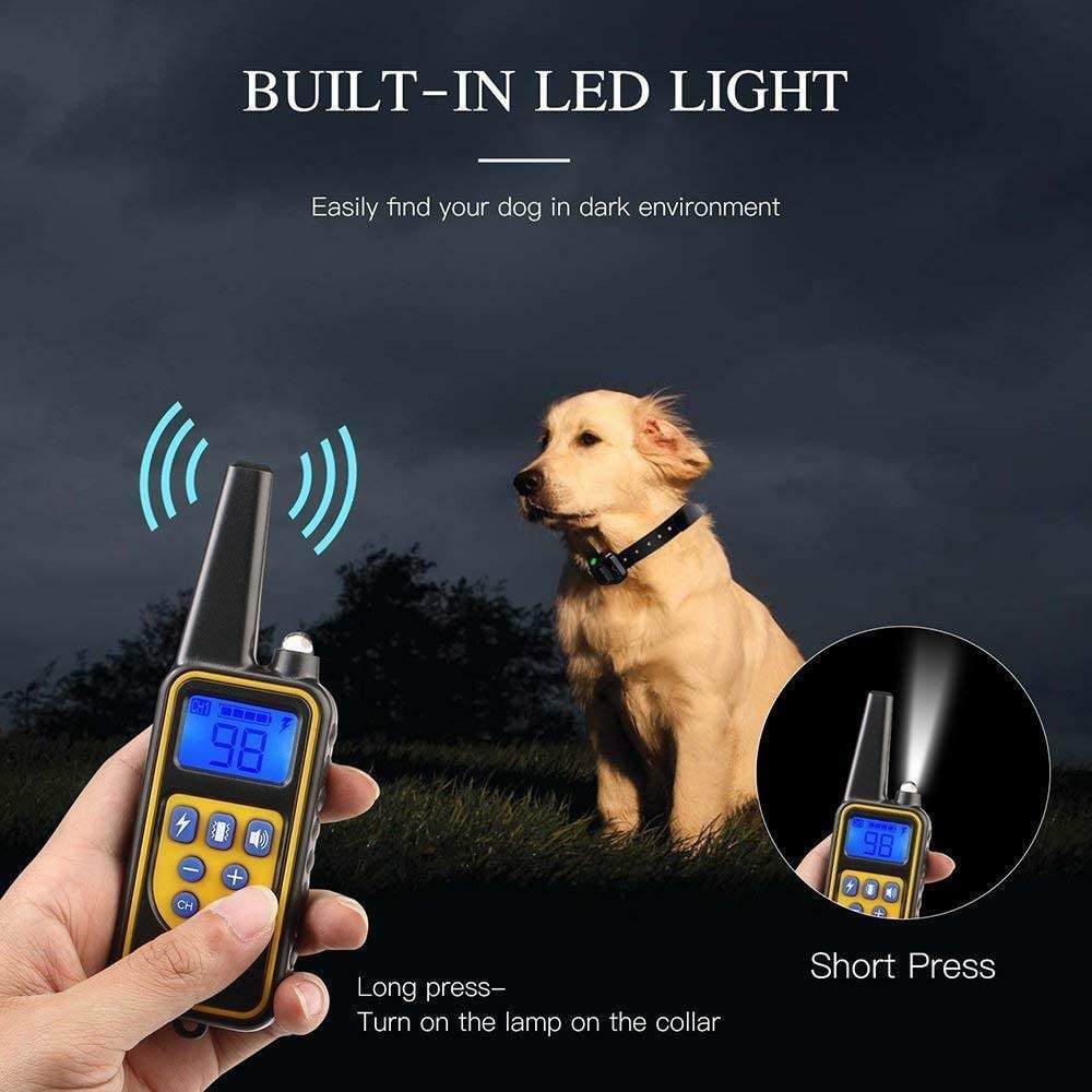 Electric Dog Training Collar Waterproof Rechargeable Remote Control - BestBuddyStore