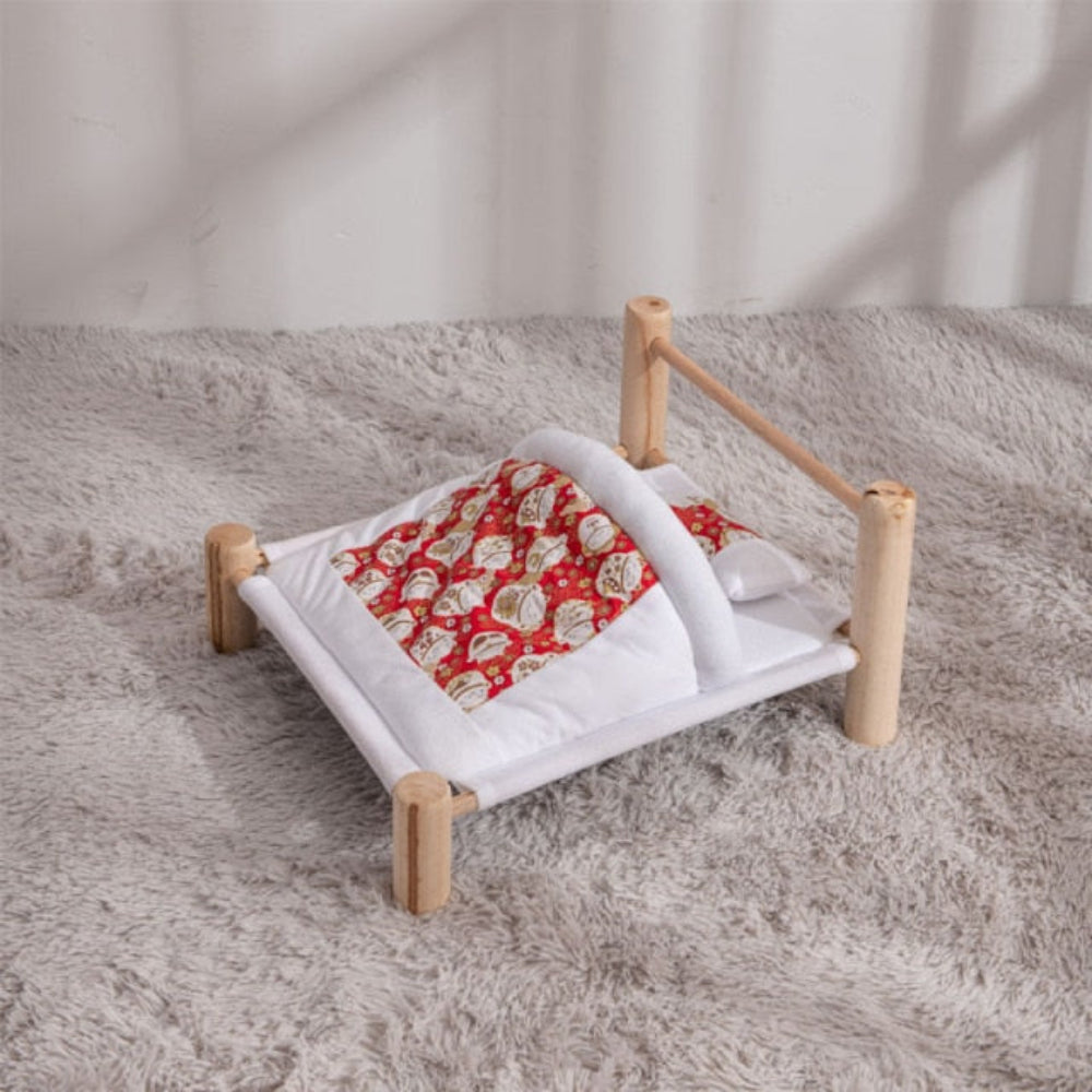 Heated Cat Bed Perch Cave Winter Wooden Sofa - BestBuddyStore