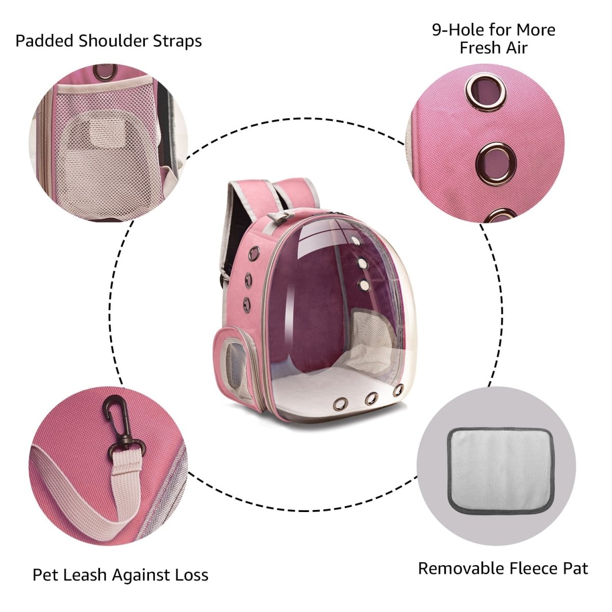 Cat Backpack Breathable Transport Travel dog carrier - Best Buddy Store