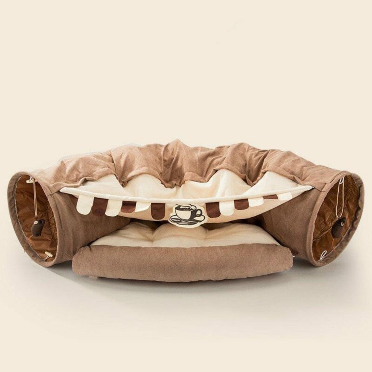 Cat Bed tunnel Collapsible 2 - Hole Tube - Best Buddy Store