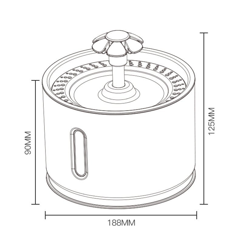 Cat Dog Water Fountain Automatic Drinking Bowl - Best Buddy Store